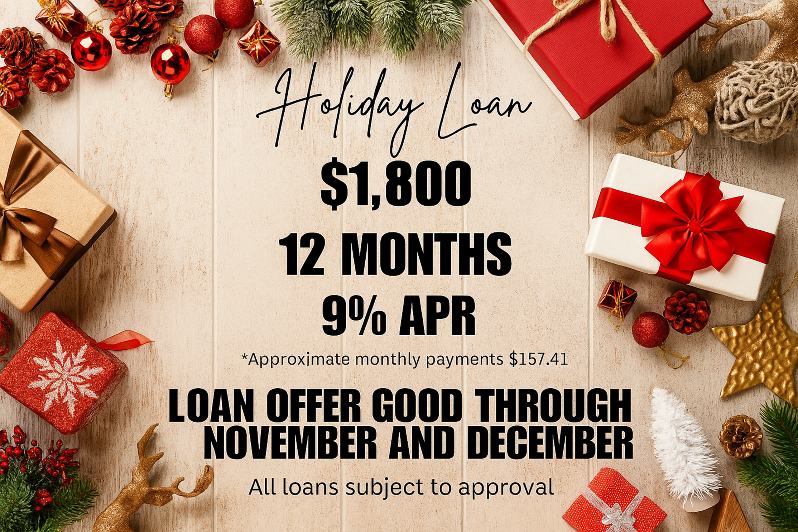 12-month holiday personal loan near me